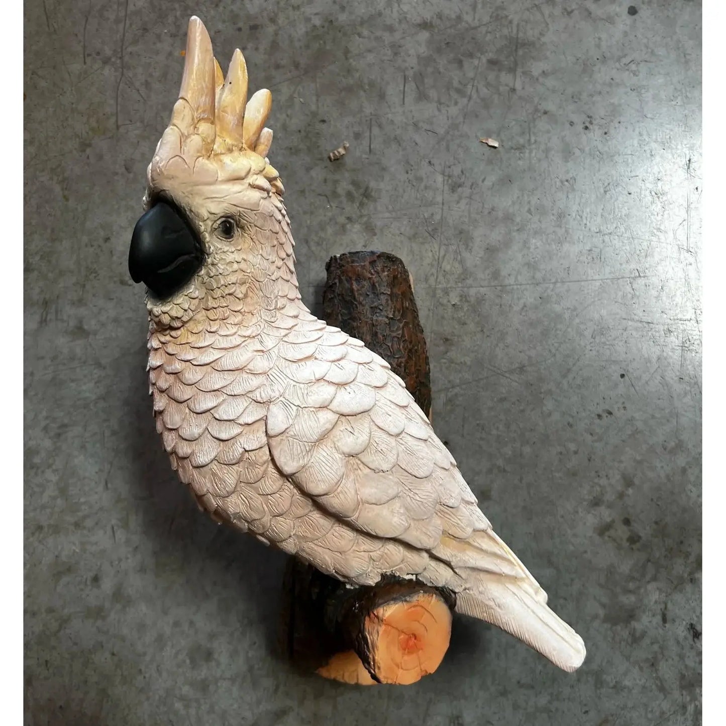 Cockatoo On Branch Statue A0619-R034-PT