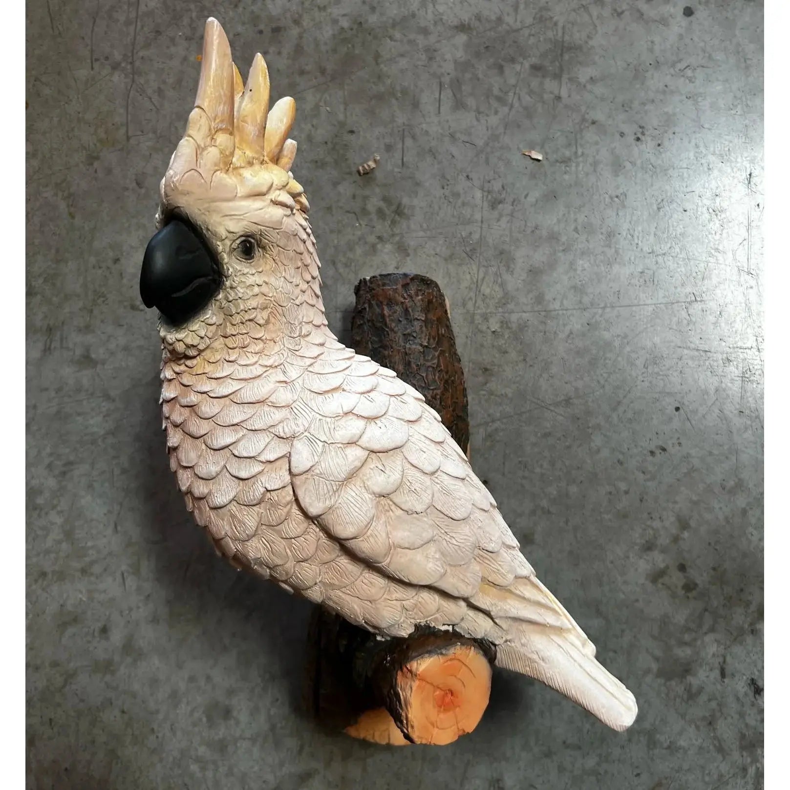 Cockatoo On Branch Statue A0619-R034-PT