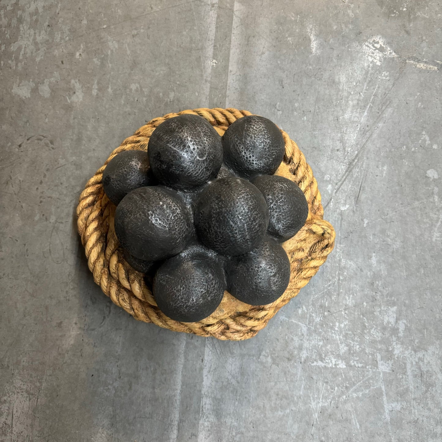 Cannon Balls Life Size Statue