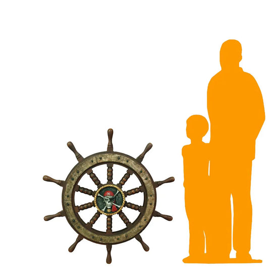 Pirate Rudder Life Size Statue LS350-R077-PT