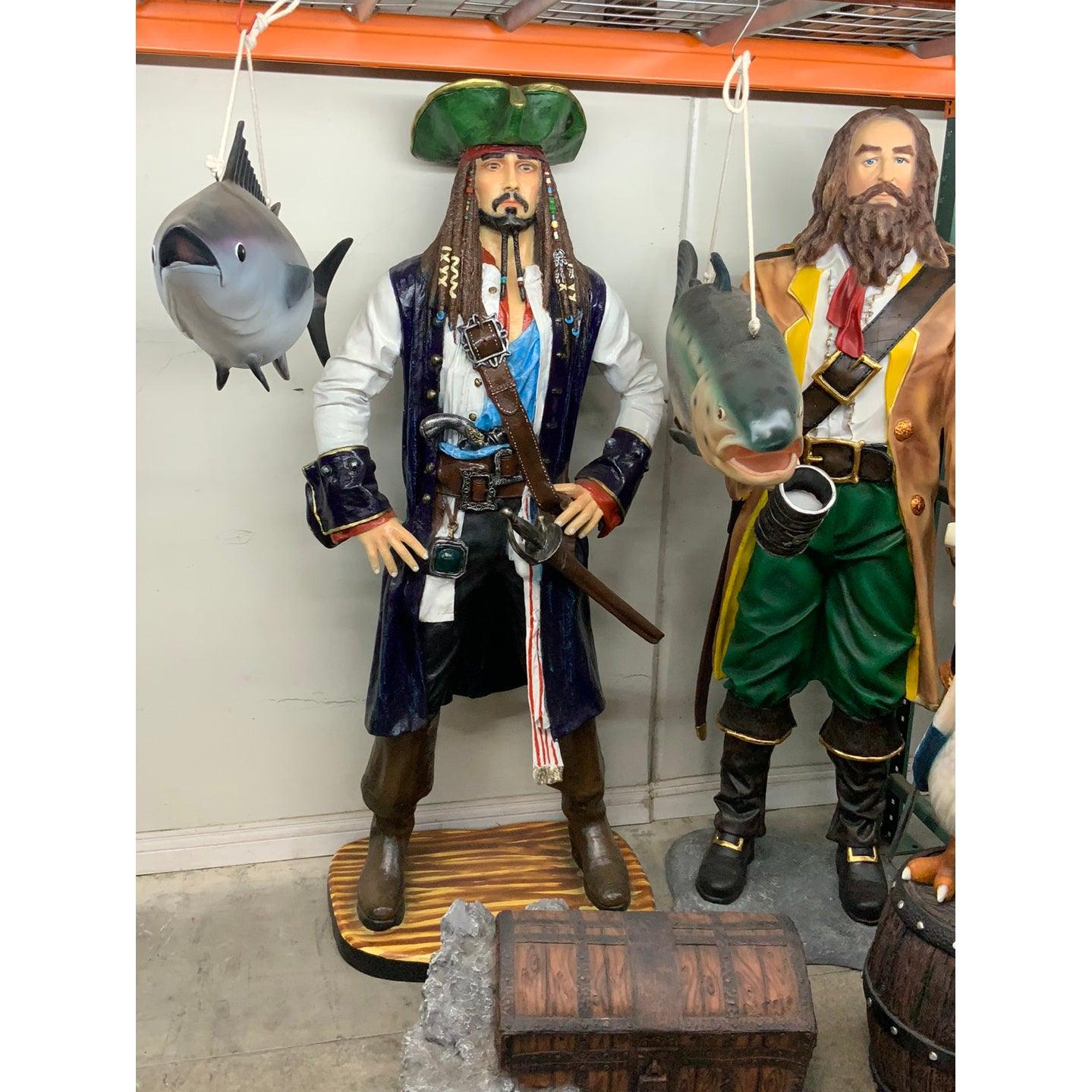 Pirate Captain Jack Life Size Statue
