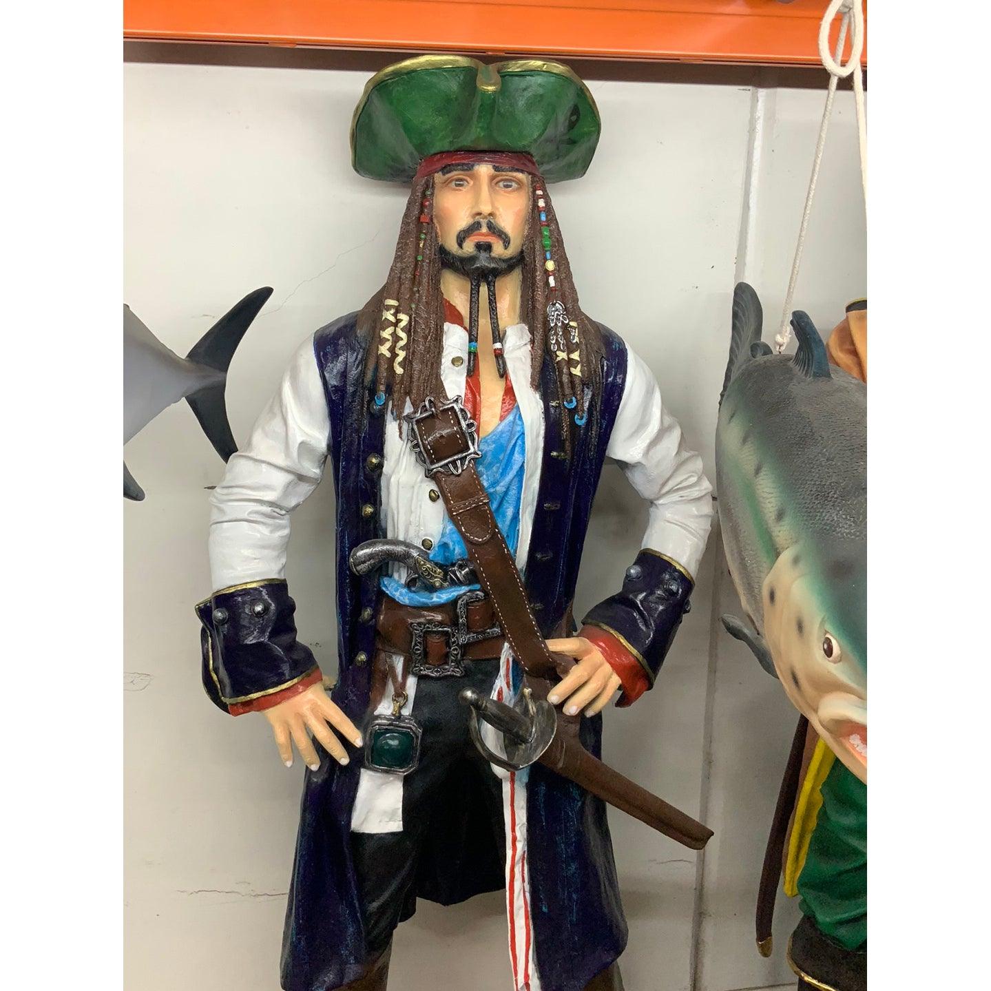 Pirate Captain Jack Life Size Statue