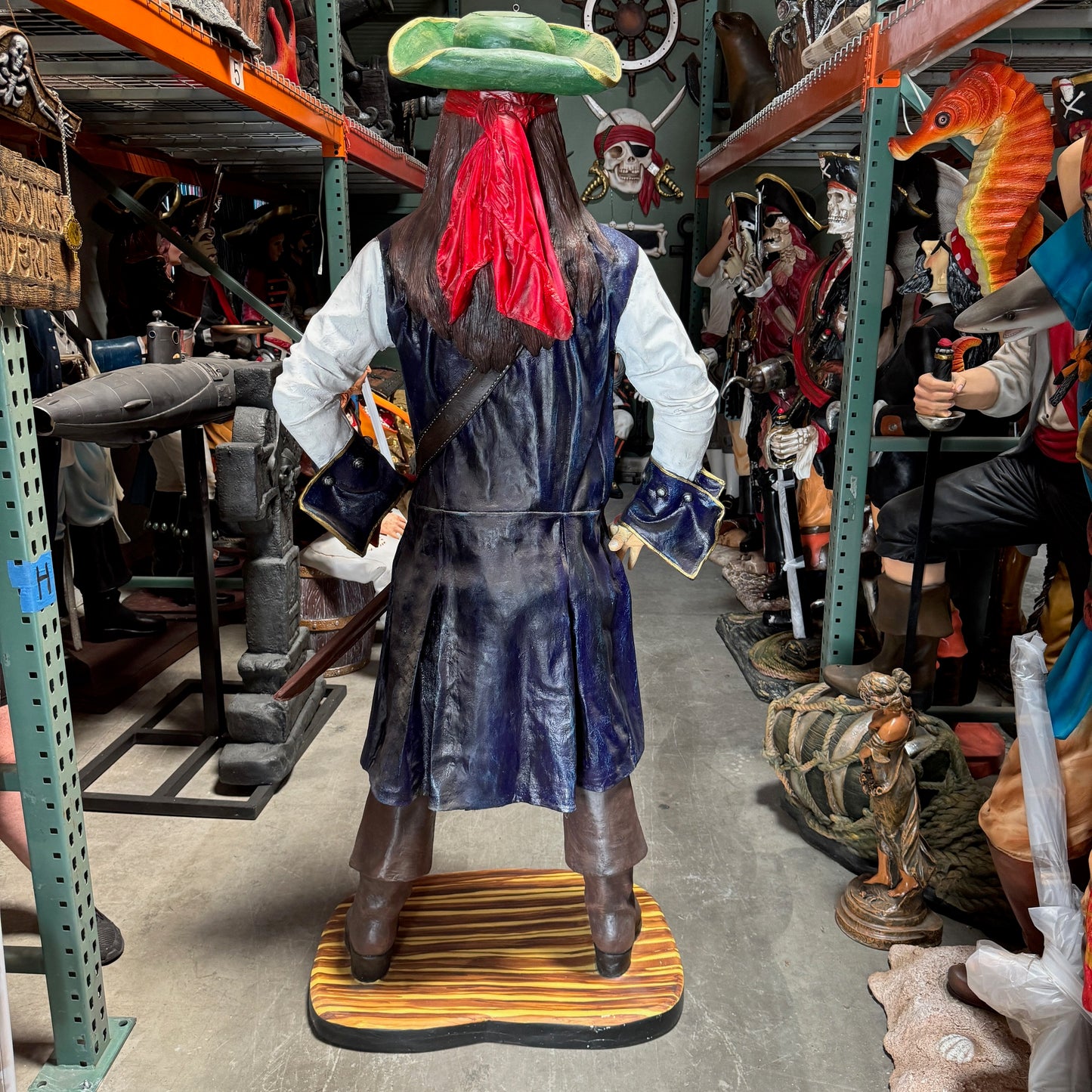 Pirate Captain Jack Life Size Statue