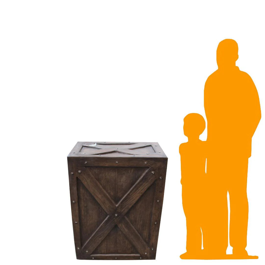 Large Dark Brown Crate