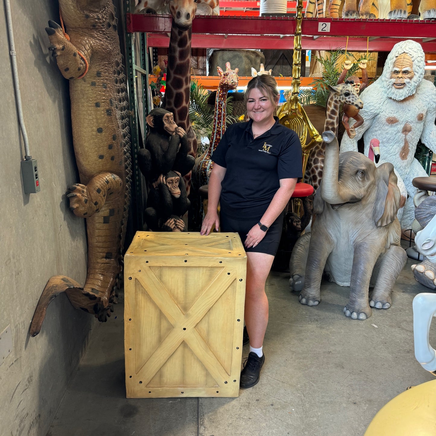 Large Light Brown Crate