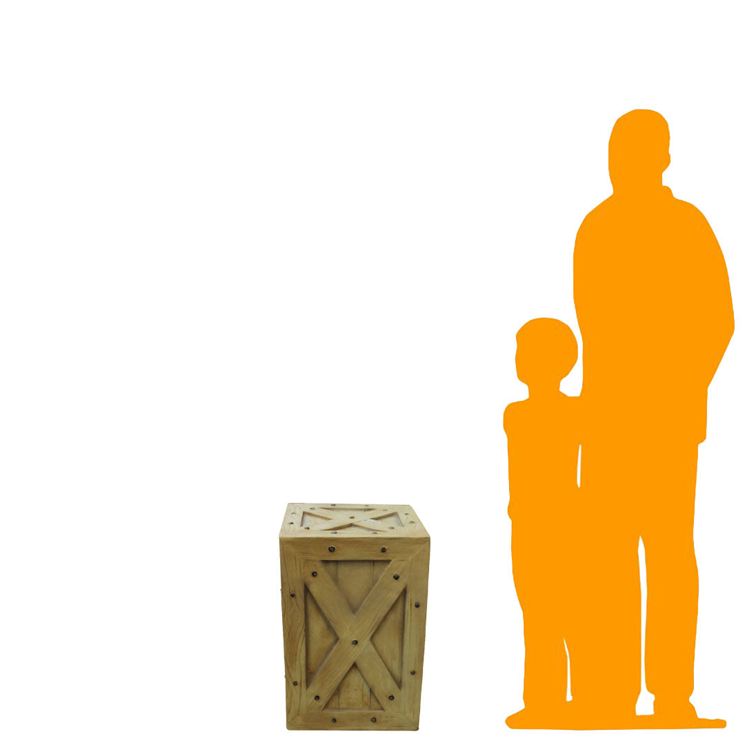 Small Light Brown Crate