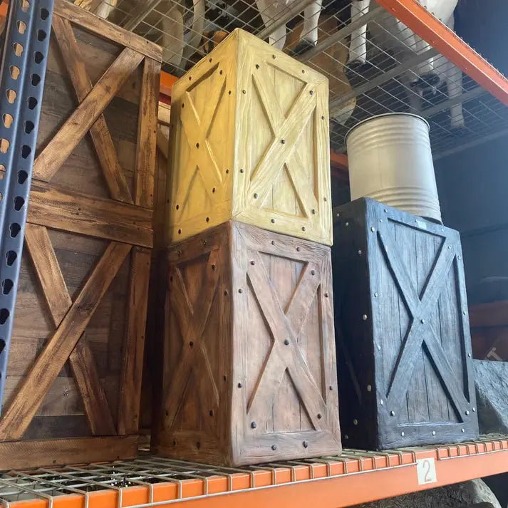 Large Dark Brown Crate F0175B-R135-PT