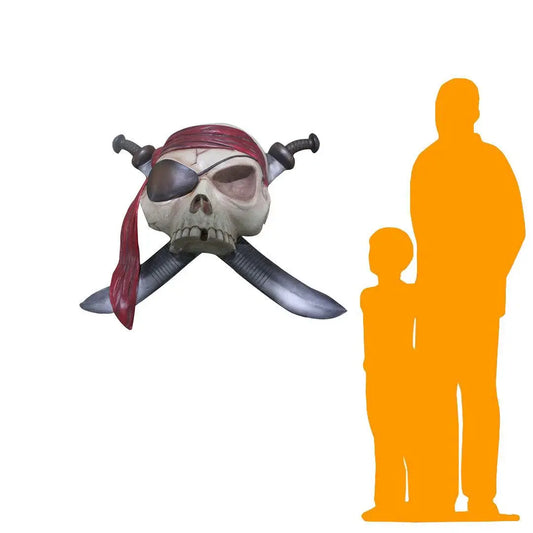 Pirate Skeleton Wall Decor Statue LS351-R144-PT