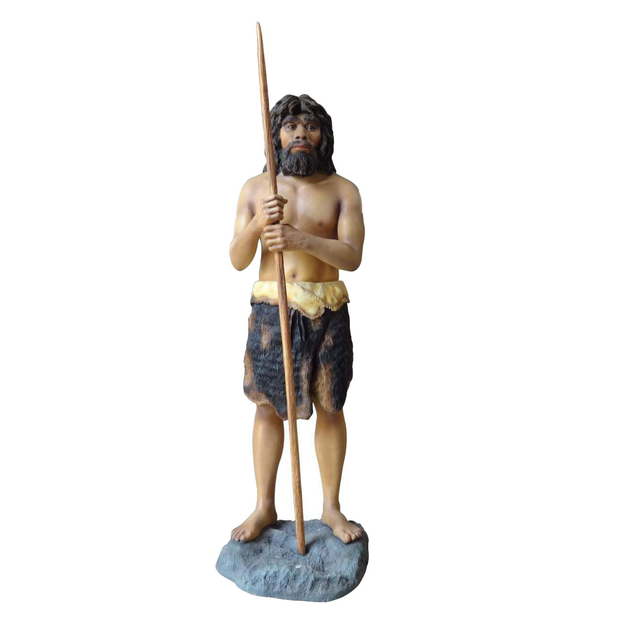 Young Cave Man Life Size Statue