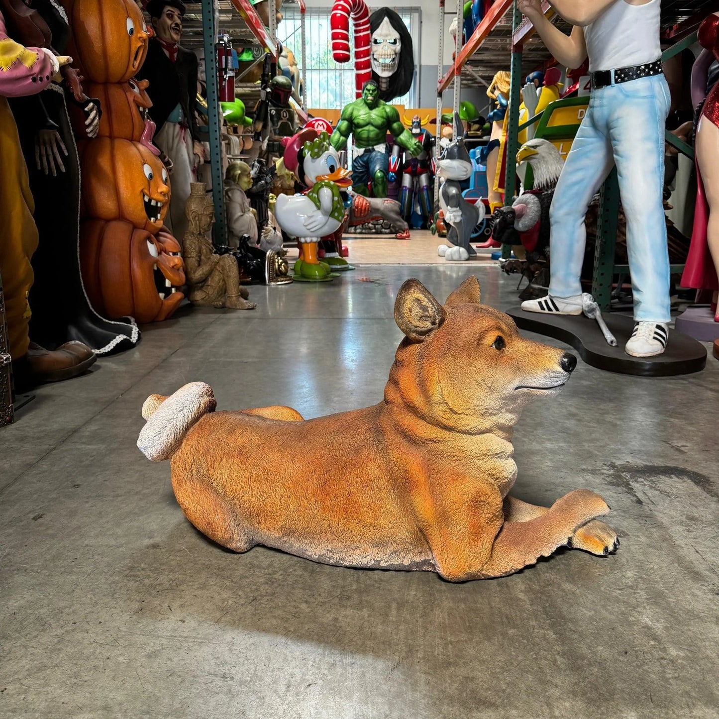 Shiba Inu Dog Statue