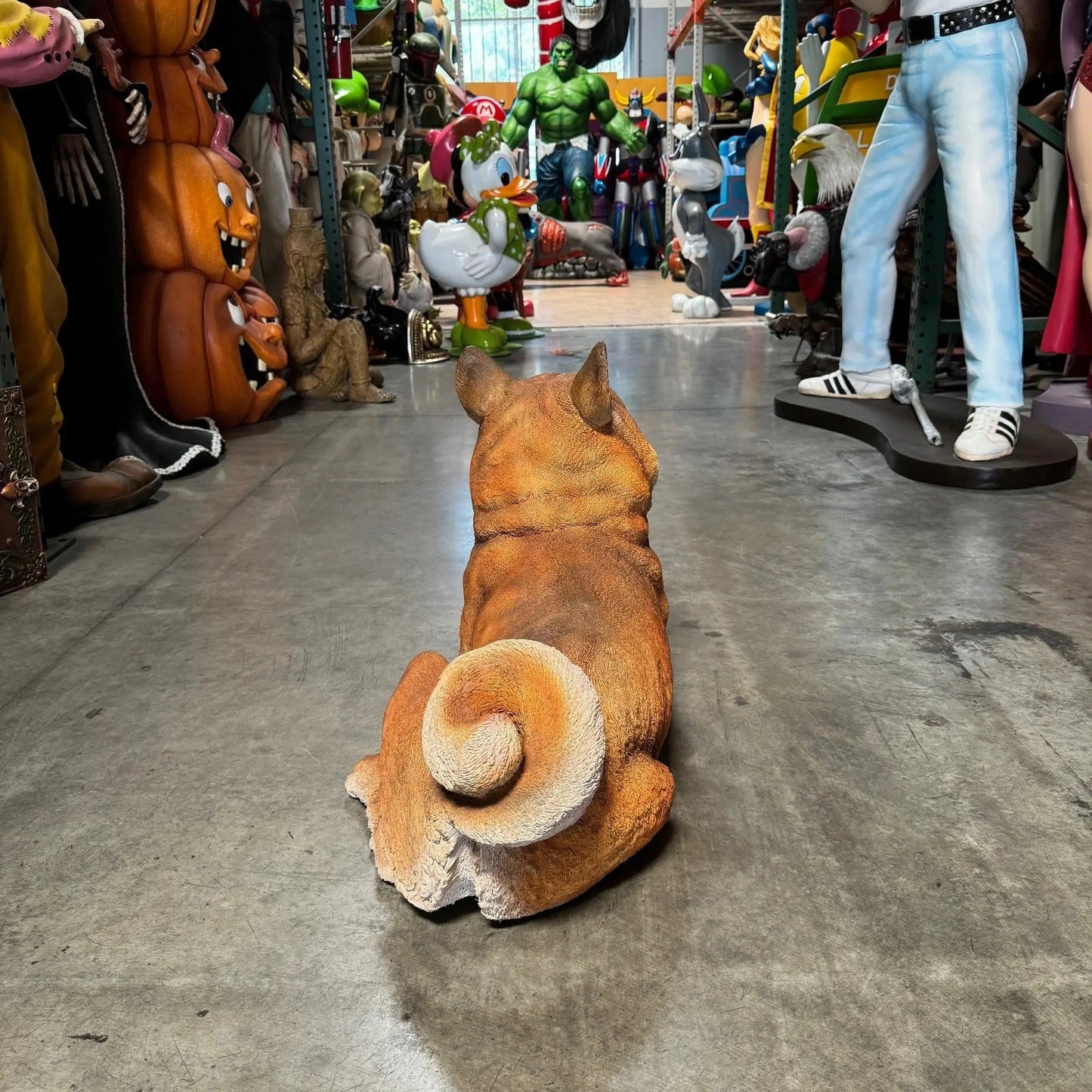 Shiba Inu Dog Statue A0596-R171-PT