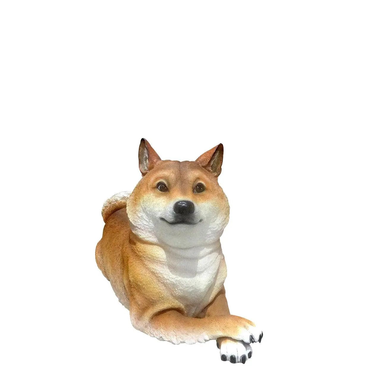 Shiba Inu Dog Statue A0596-R171-PT