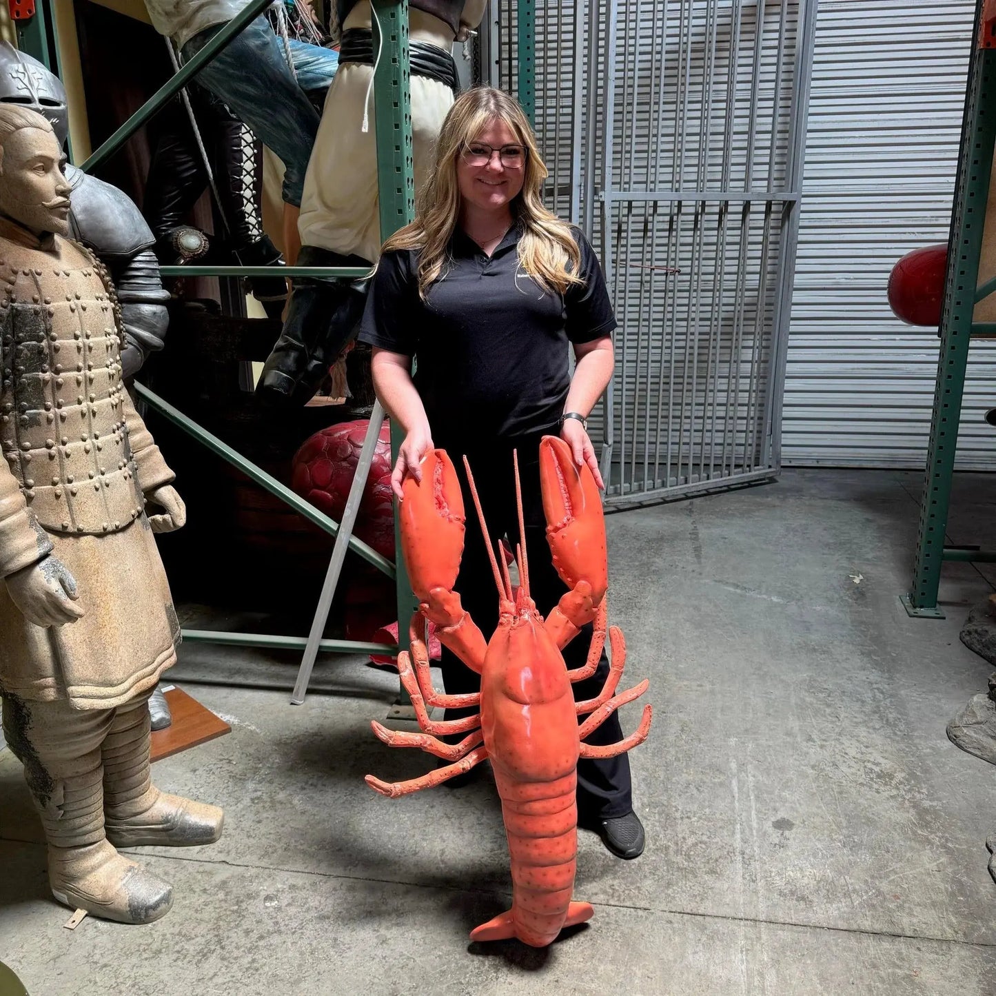 Lobster Life Size Statue A0599-R177-PT
