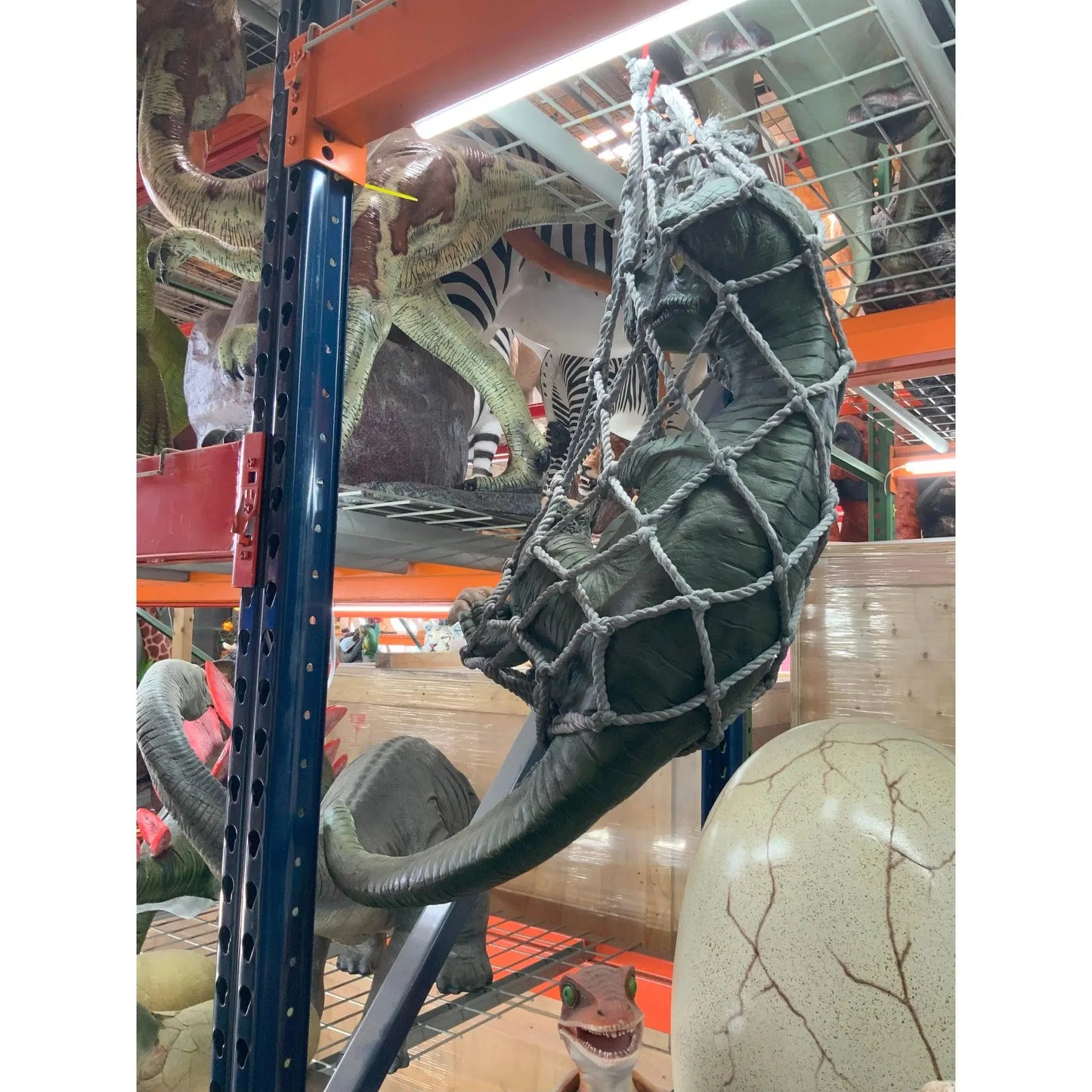 Hanging Baby T-Rex Dinosaur Statue A0624-R195-PT