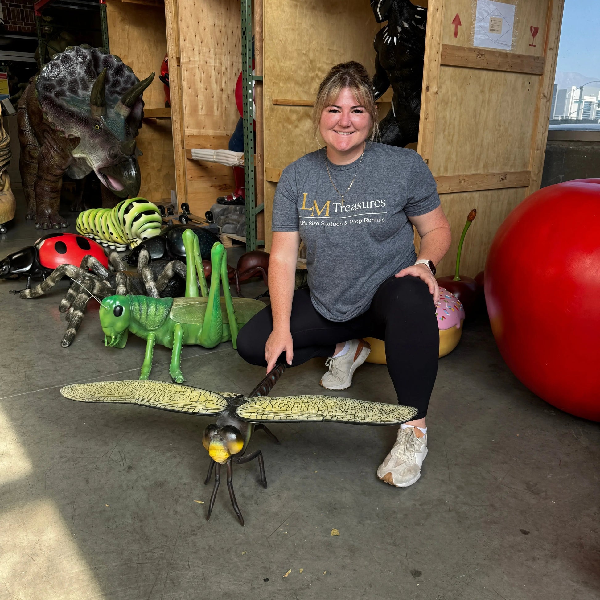 Dragonfly Statue A0733-R210-PT