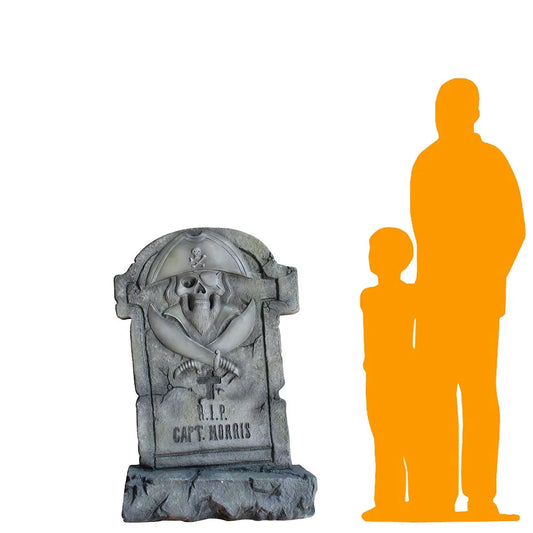 Pirate Captain Tombstone Statue S0280-R218-PT