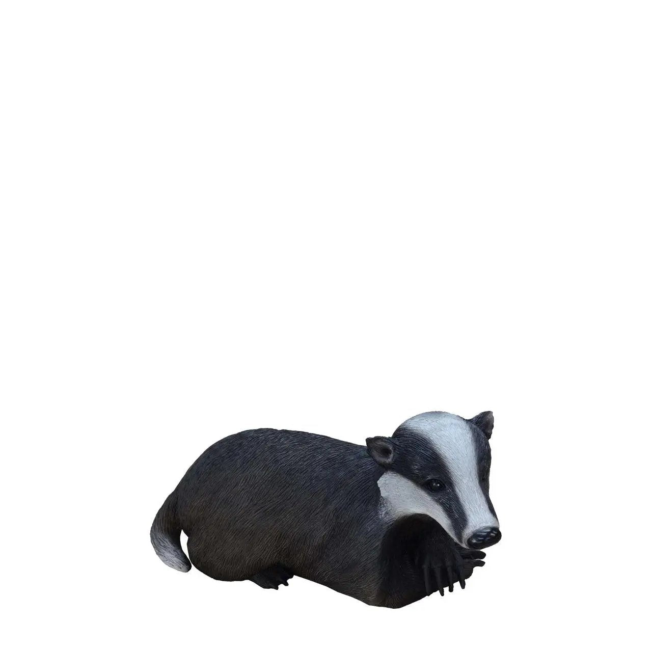 Laying Badger Statue - LM Treasures Prop Rentals