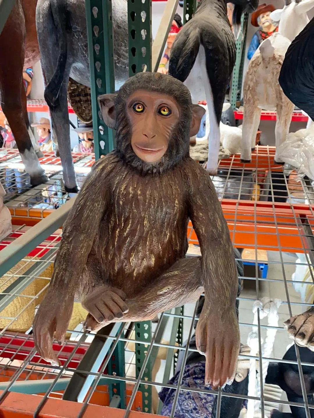 Monkey Hunky Statue A0723-R257-PT