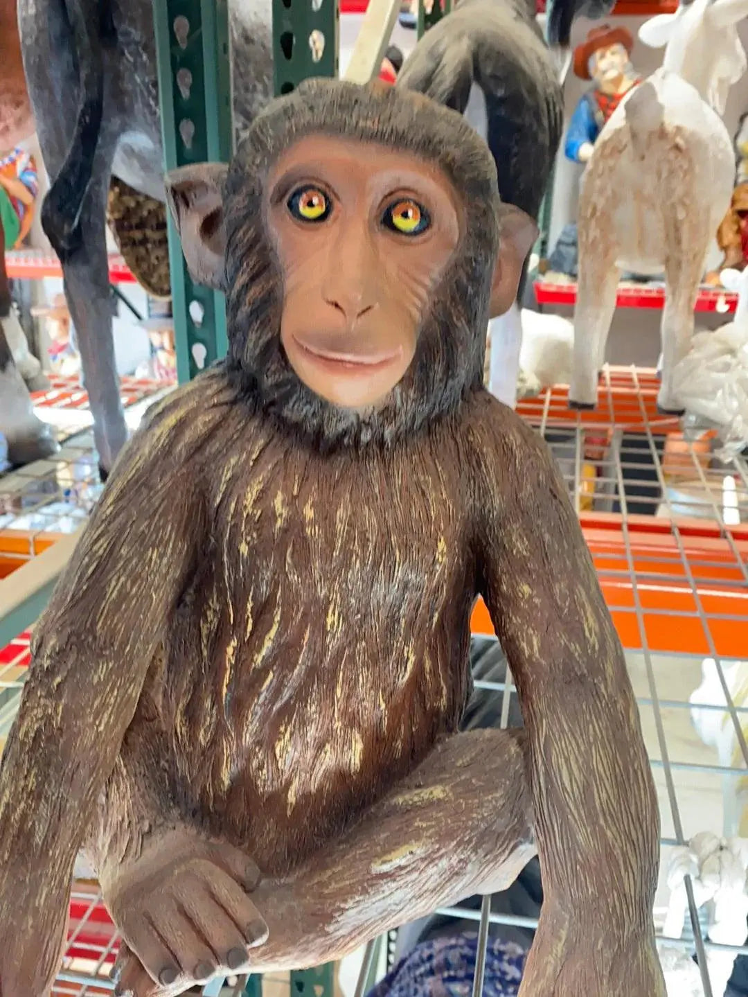 Monkey Hunky Statue A0723-R257-PT