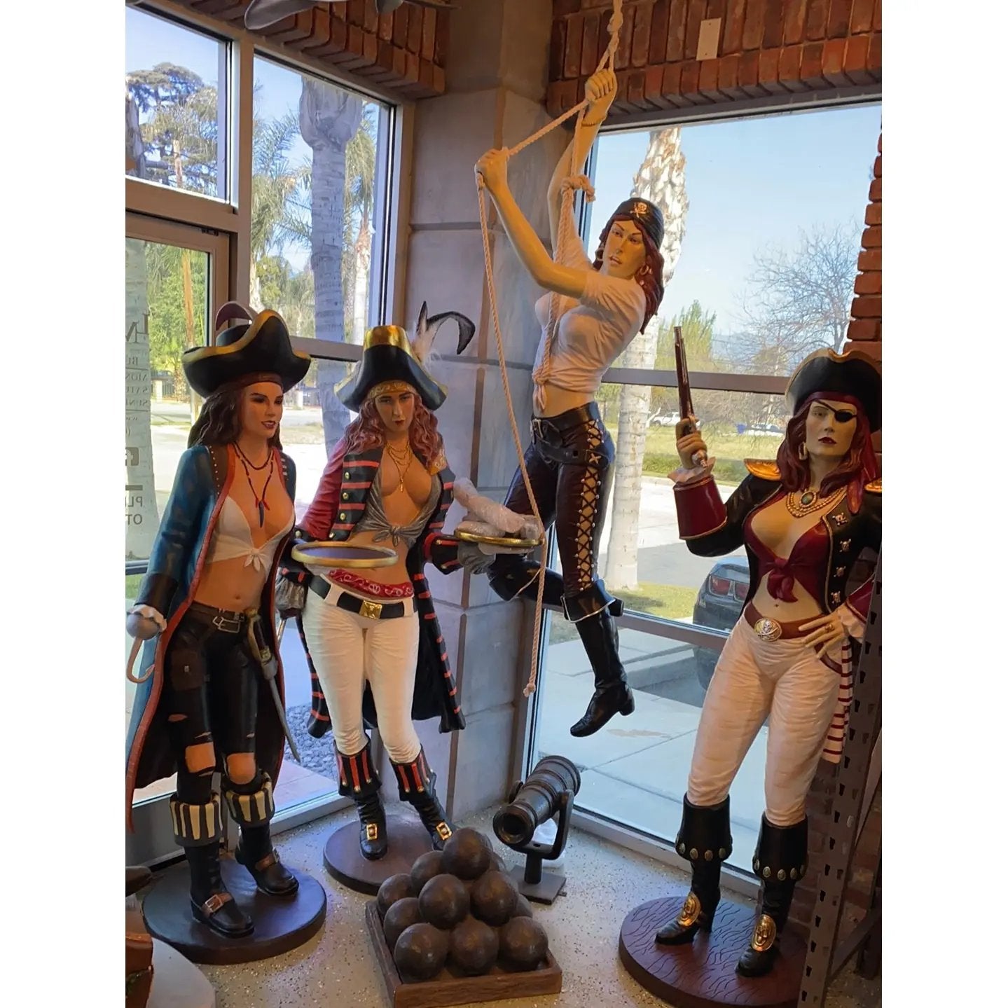 Pirate Lady Anne Life Size Statue LS339-R316-PT