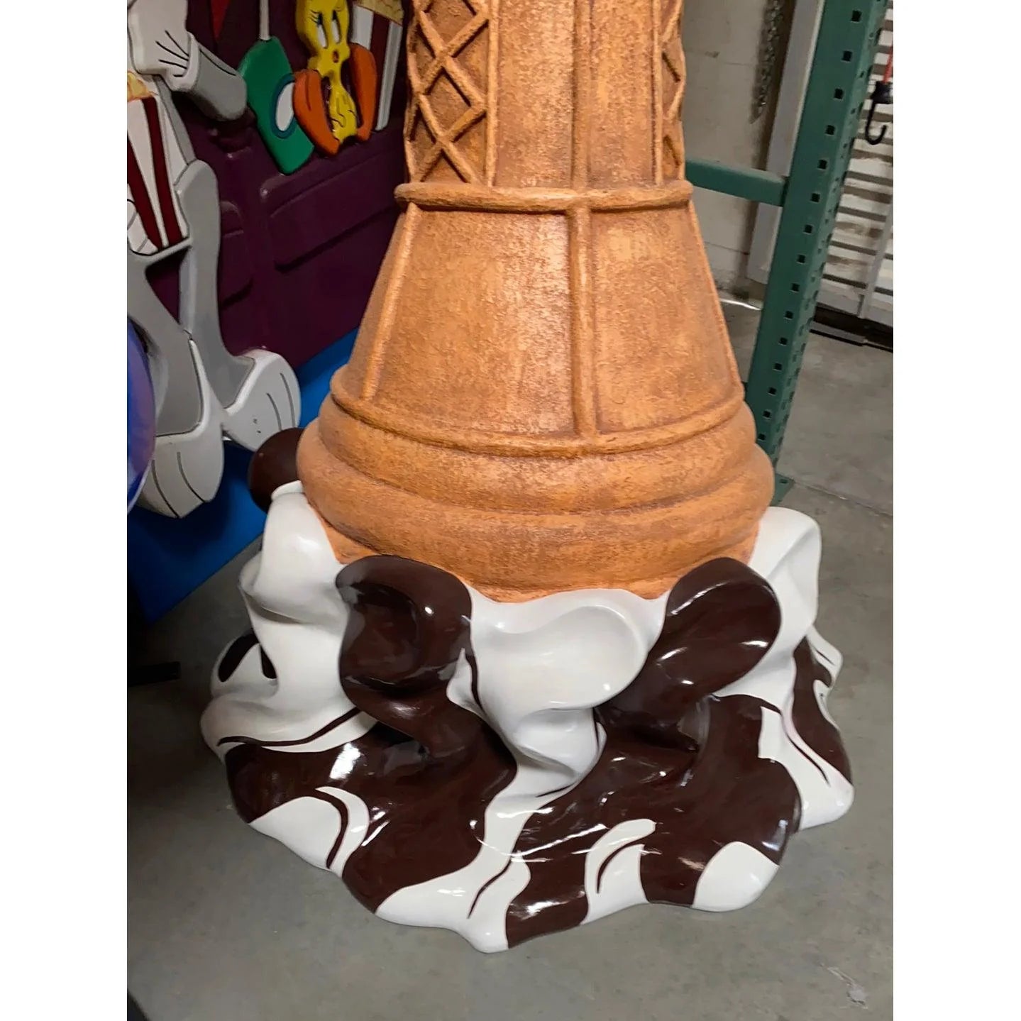 Chocolate Melting Ice Cream Statue