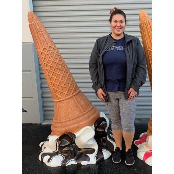Chocolate Melting Ice Cream Statue