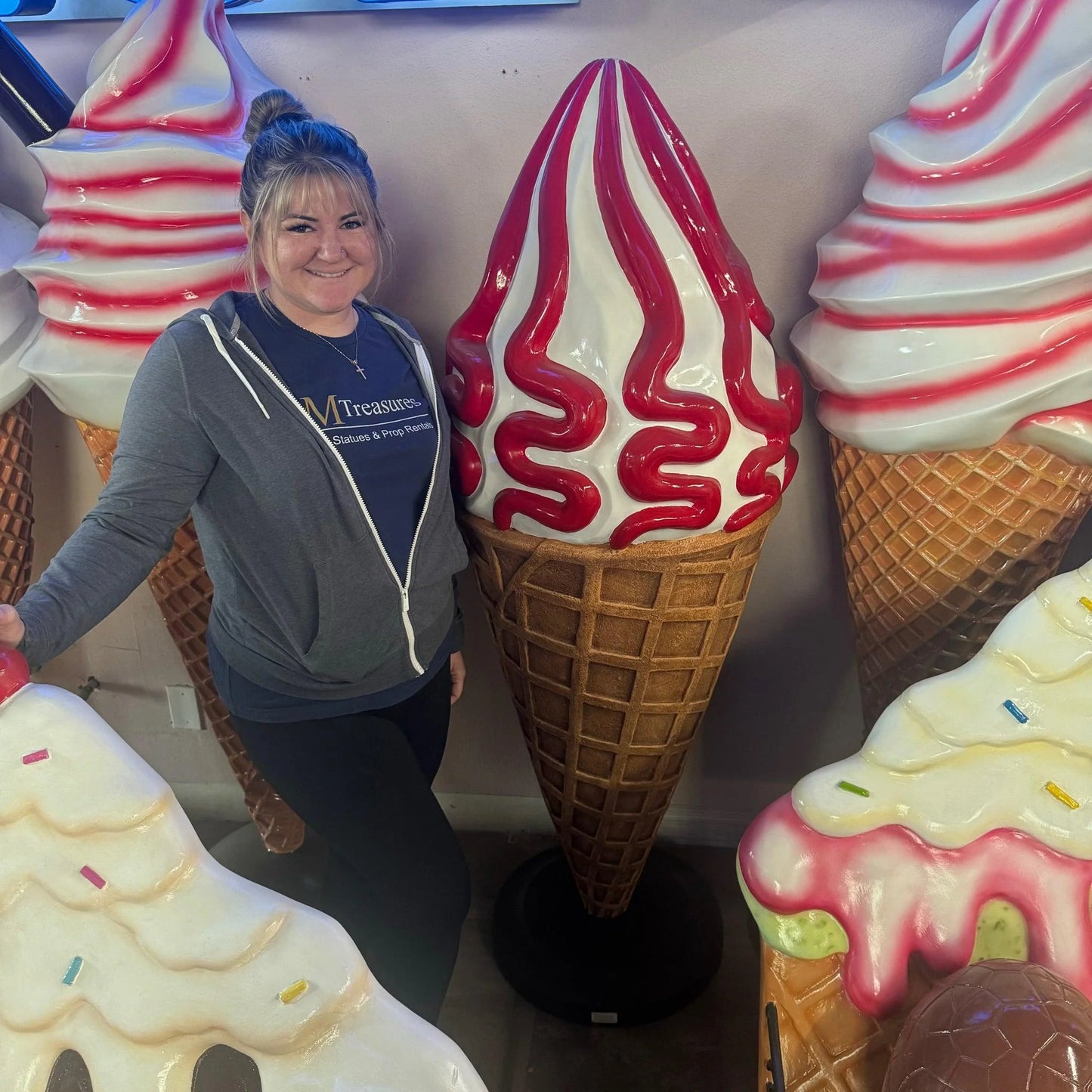 Strawberry Ice Cream Statue