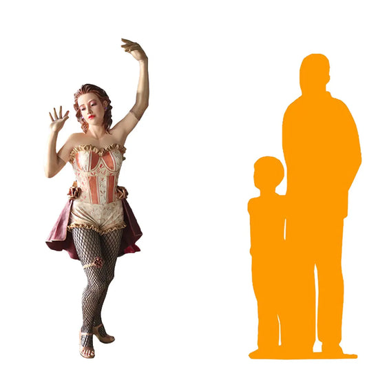 Saloon Girl Charlotte Life Size Statue LS303-R388-PT