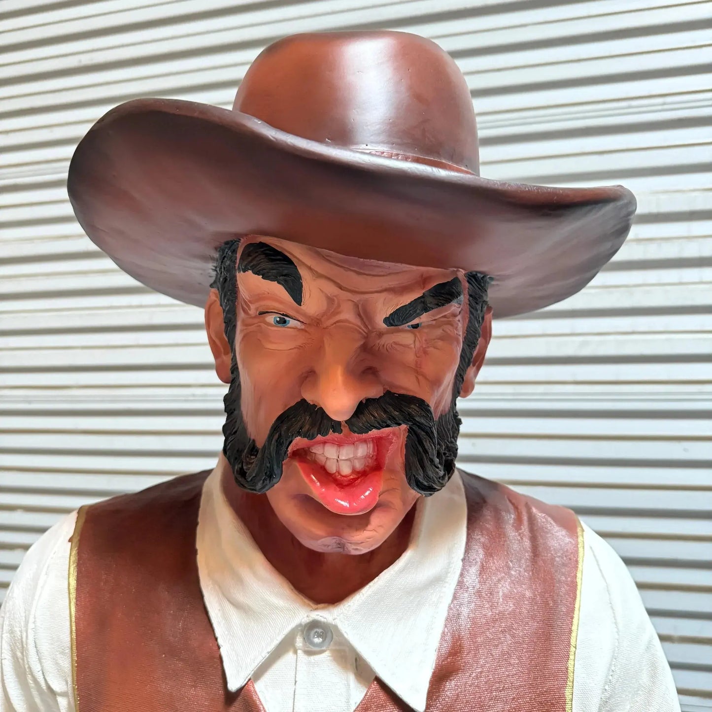Angry Cowboy Billy Life Size Statue LS307-R395-PT