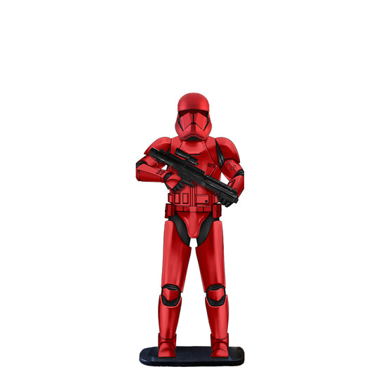 Red Space Trooper Statue