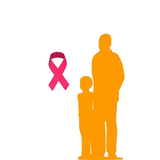 Wall Decor Pink Cancer Ribbon Display M0114-LM001-H