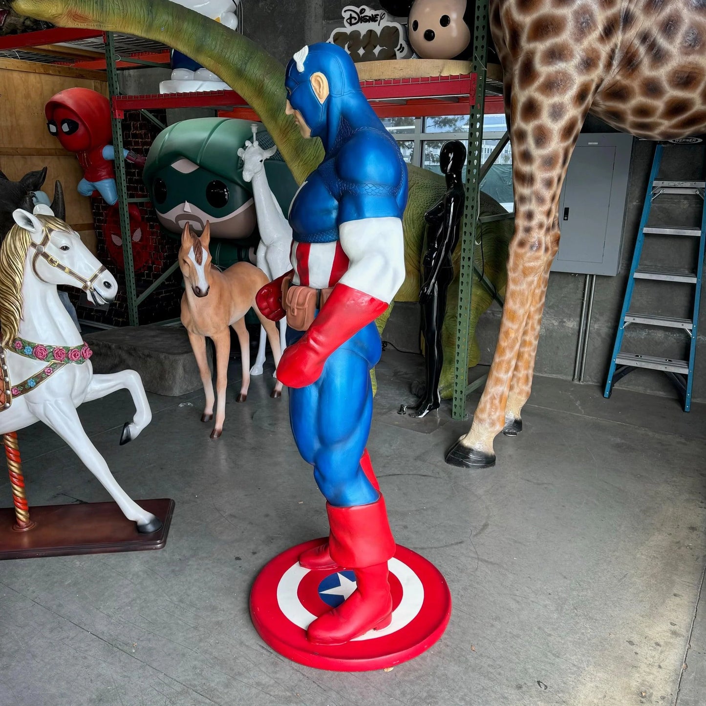 Captain Super Hero Life Size Statue