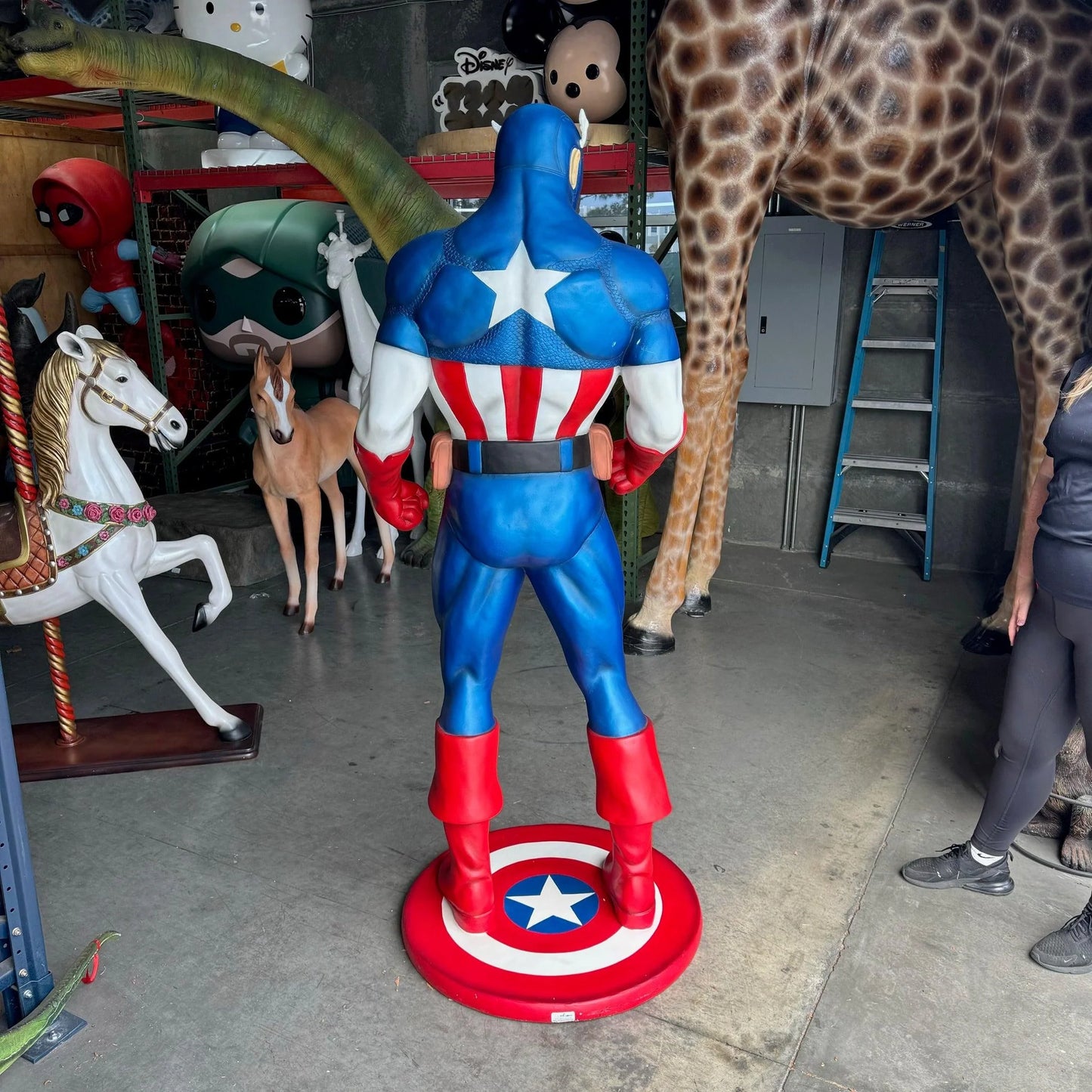 Captain Super Hero Life Size Statue