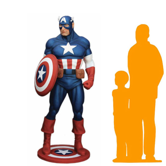 Captain Super Hero Life Size Statue
