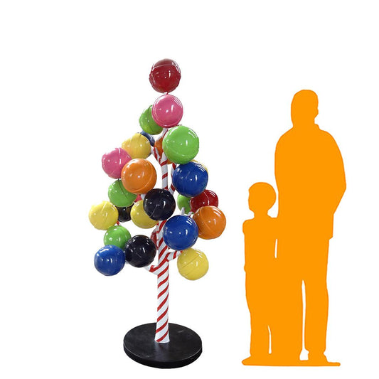Gum Ball Candy Tree Statue R0357-S060-PT