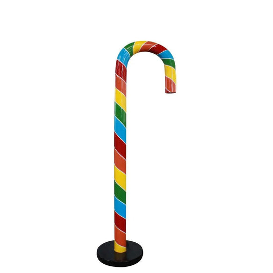 Large Rainbow Candy Cane Statue - LM Treasures Prop Rentals
