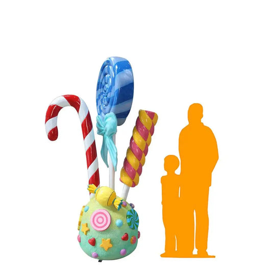Lollipop Candy Bundle Statue R0348-S247-PT