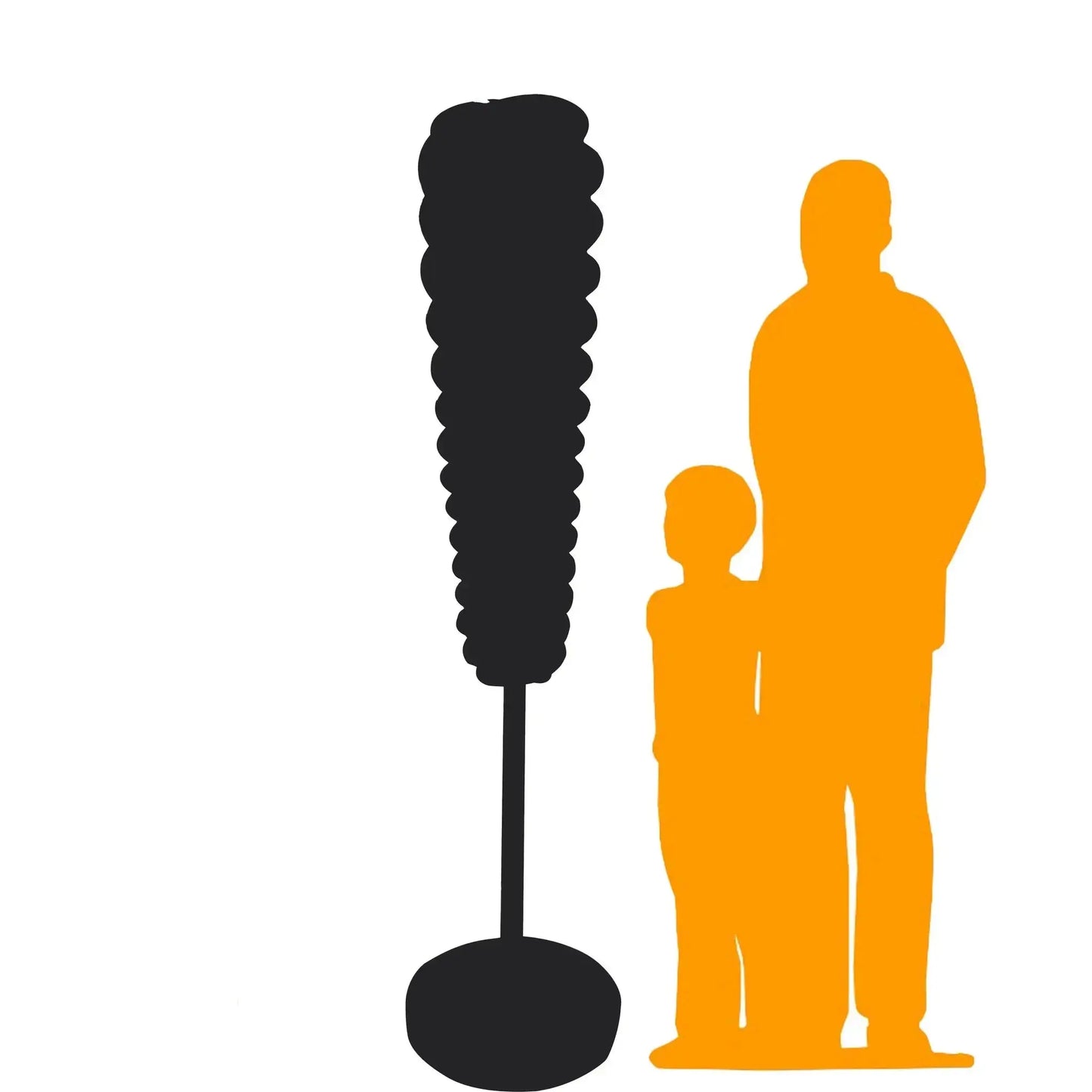 Large Rainbow Twister Lollipop Statue R0288BRB-S035-PT