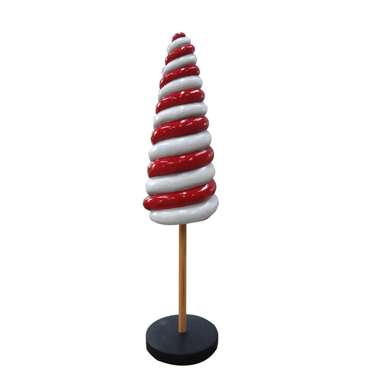 Large Red Cone Lollipop Statue - LM Treasures Prop Rentals