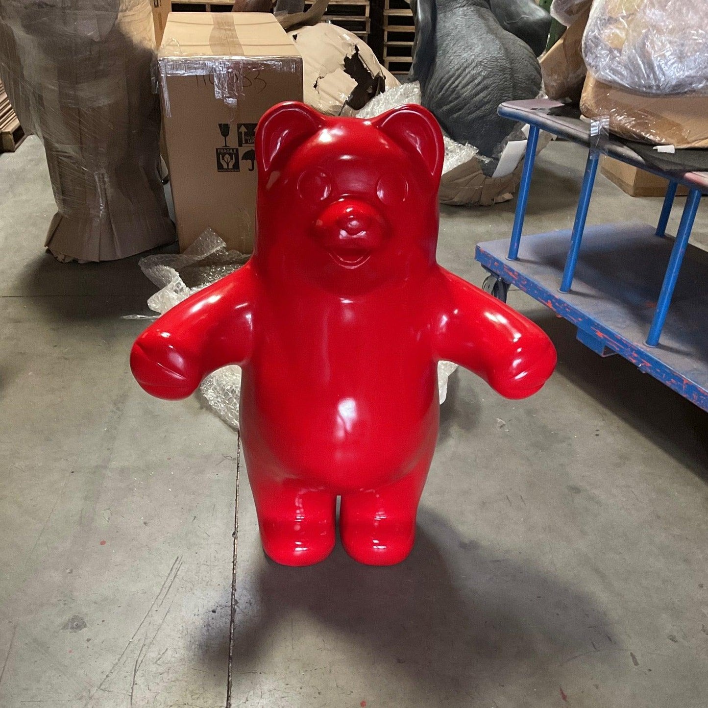 Large Red Gummy Bear Statue