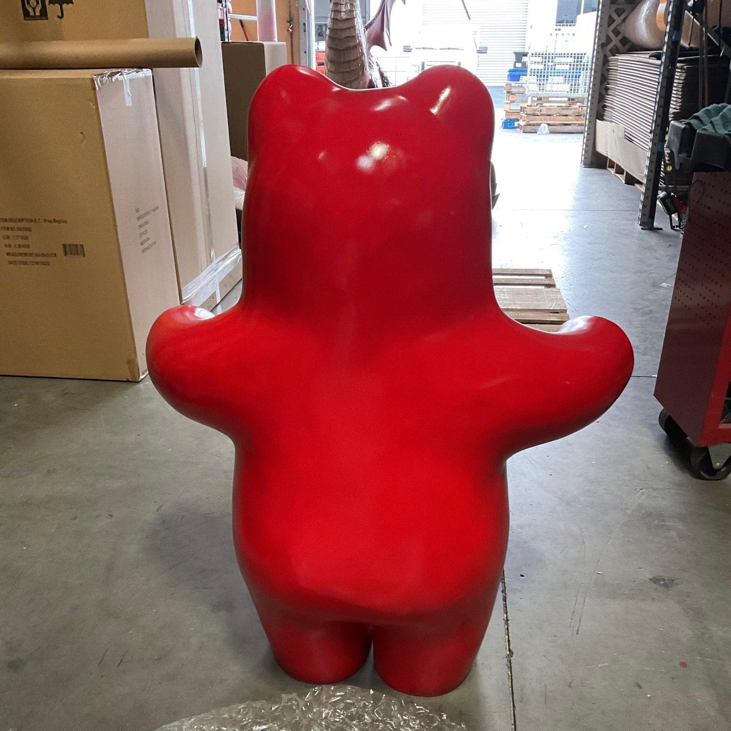 Large Red Gummy Bear Statue