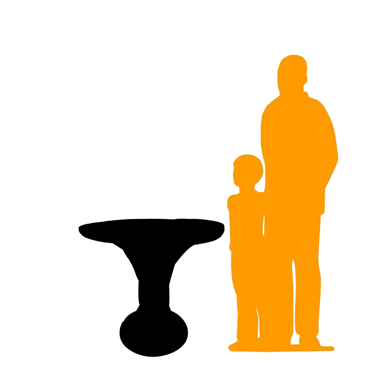 Red Marshmallow Table Statue 0305R-S057-PT