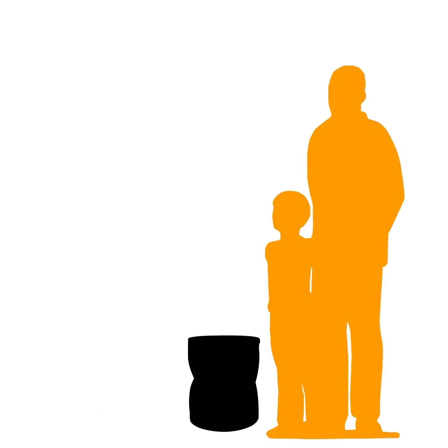 Purple Marshmallow Stool Statue R0341P-S058-PT