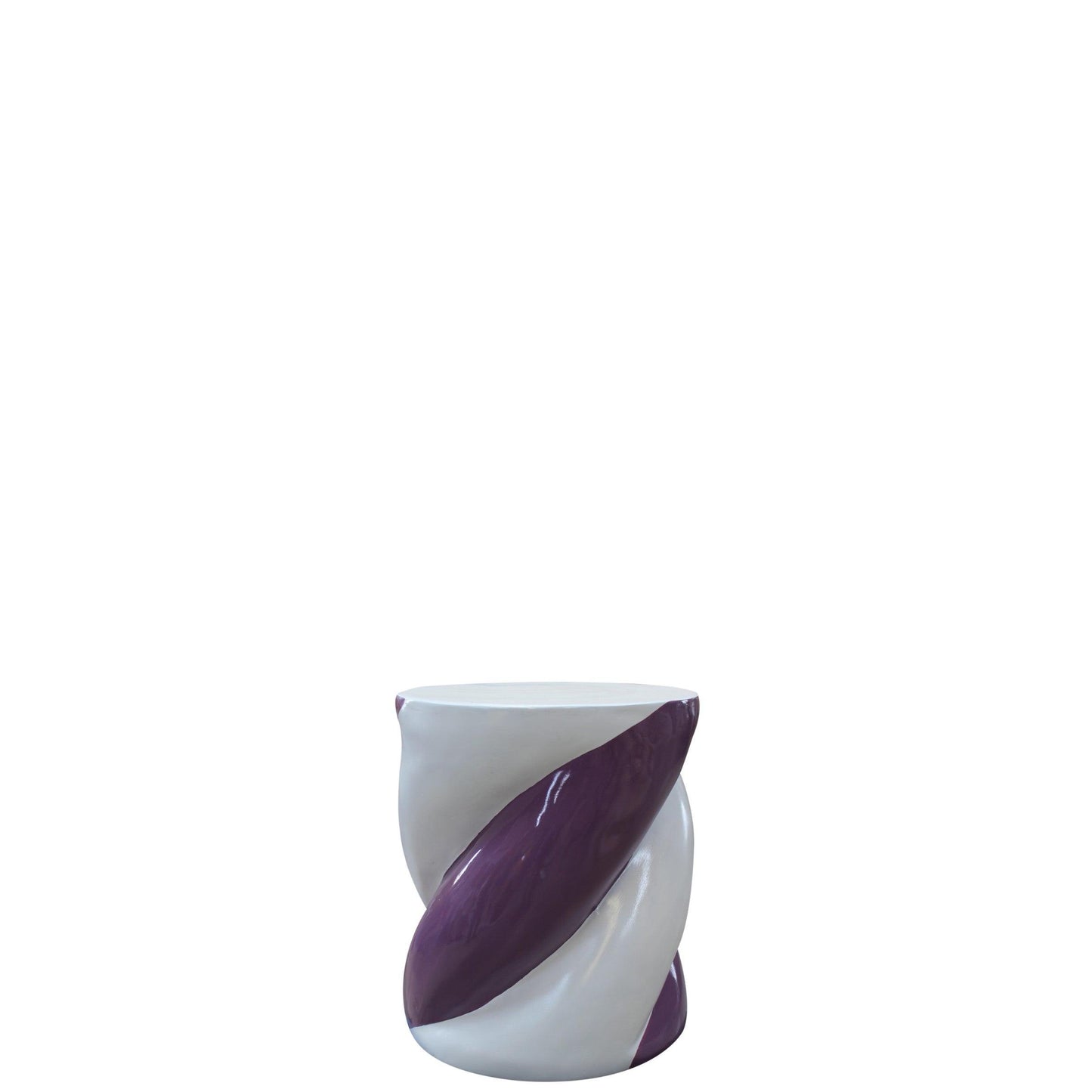 Purple Marshmallow Stool Statue - LM Treasures Prop Rentals