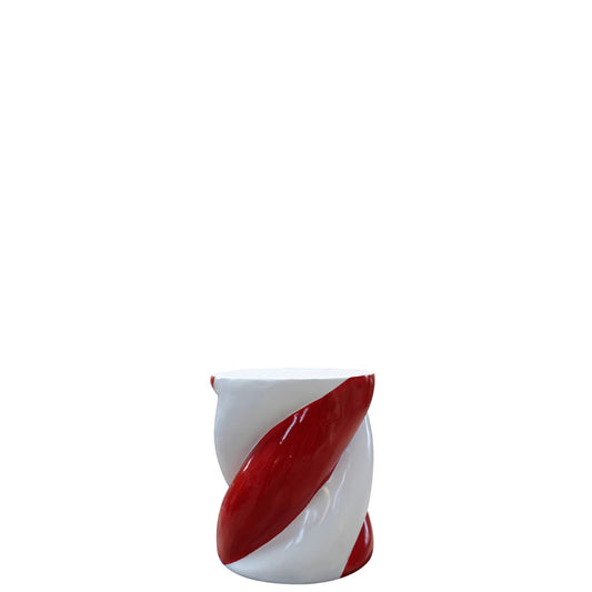 Red Marshmallow Stool Statue - LM Treasures Prop Rentals
