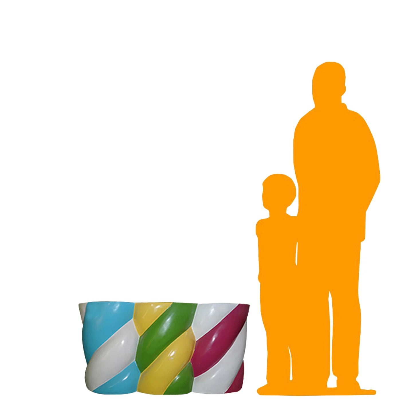 Marshmallow Double Stool Statue