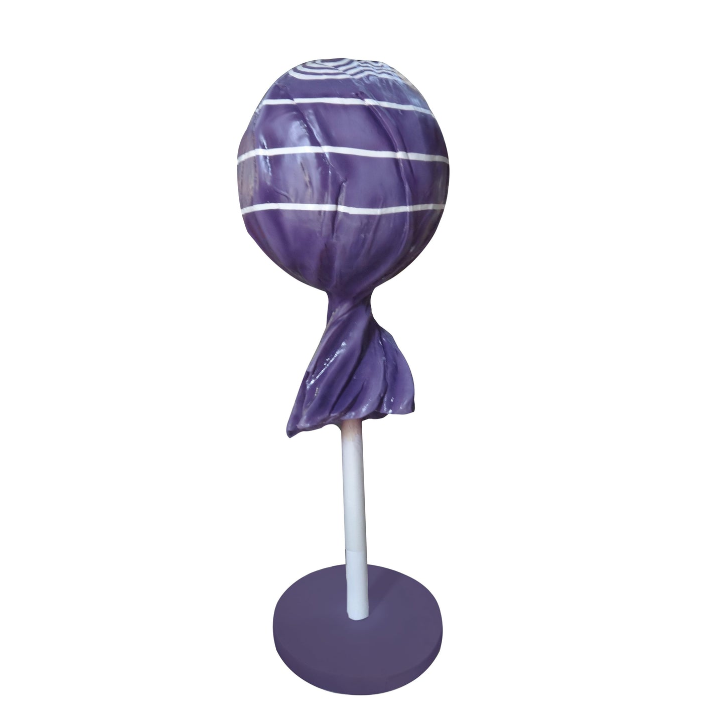 Large Purple Lollipop Statue - LM Treasures Prop Rentals