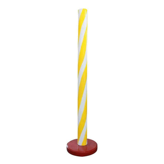 Yellow Candy Stick Statue - LM Treasures Prop Rentals 