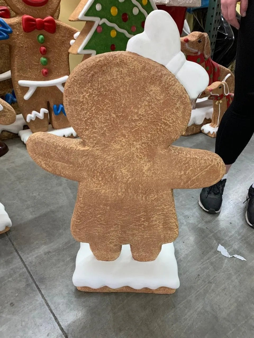 Small Gingerbread Girl Statue S0296S-S096-PT
