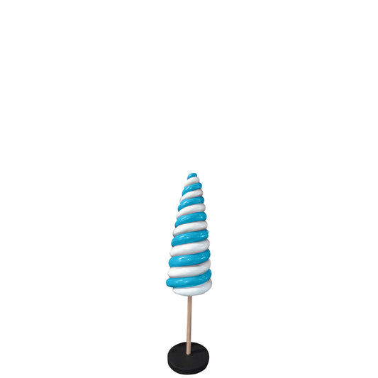 Small Blue Cone Lollipop Statue - LM Treasures Prop Rentals